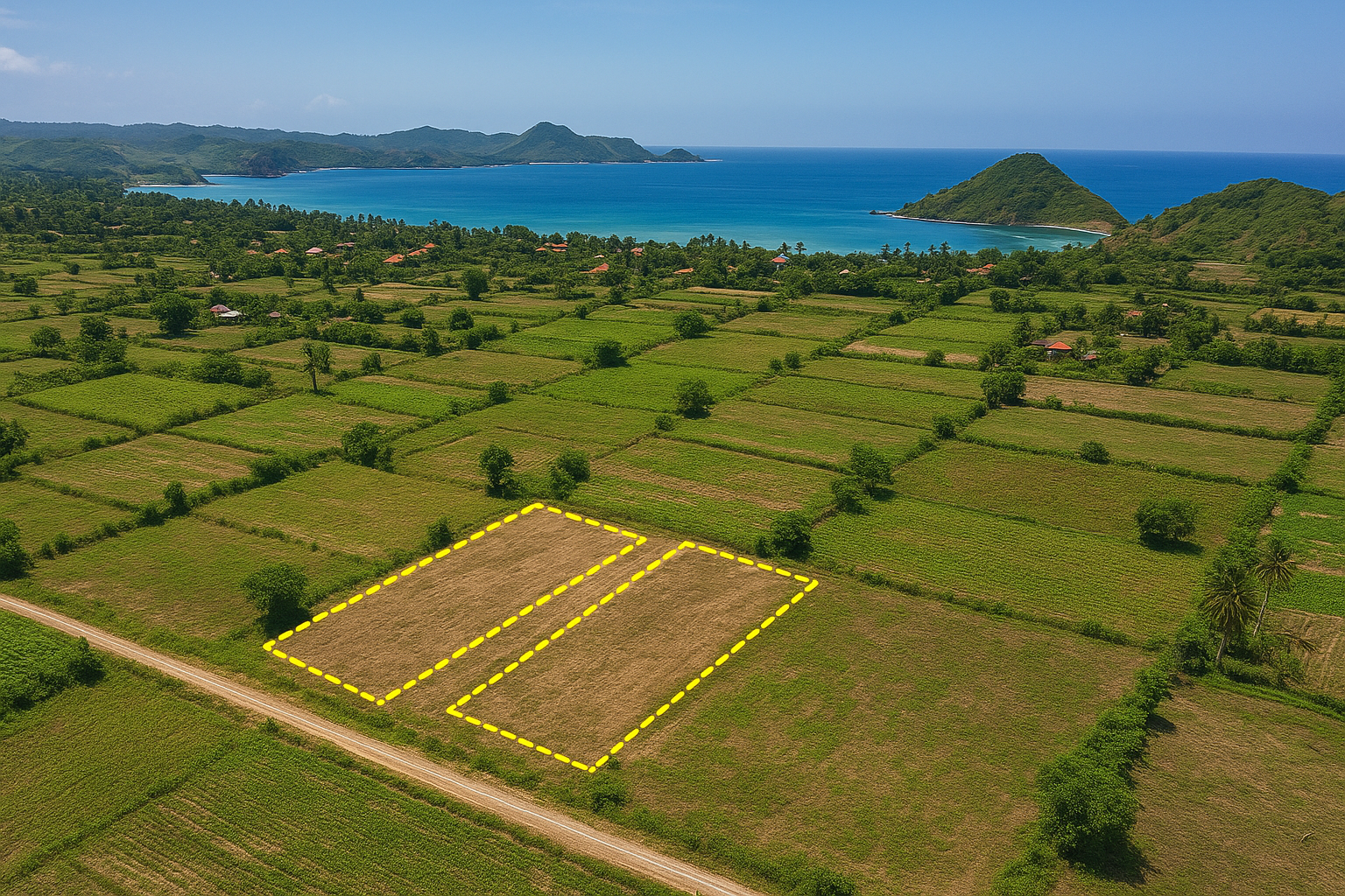 Land for sale in South Lombok Lombok Land For Sale